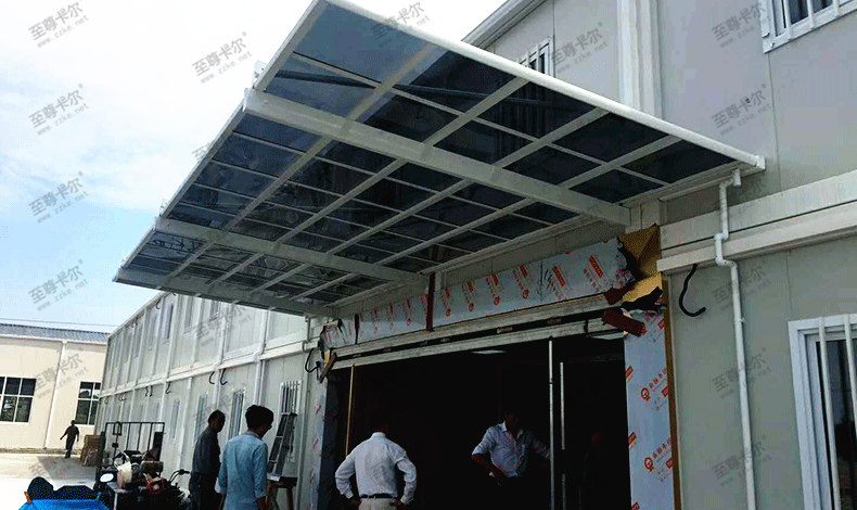 嘉興海鹽活動廠房與耐力板雨棚的完美結合