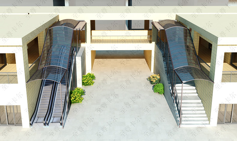 扶梯雨棚怎么做，快看這些效果圖，保證滿(mǎn)意