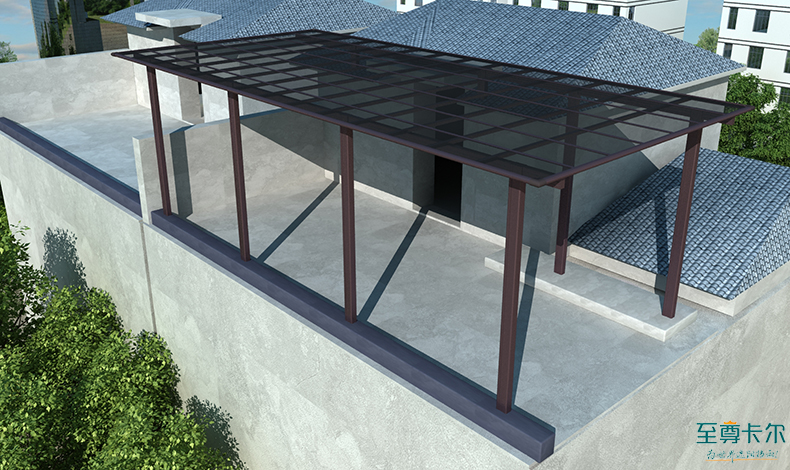 鋁合金雨陽棚？遮雨棚用什么材料好又安全？