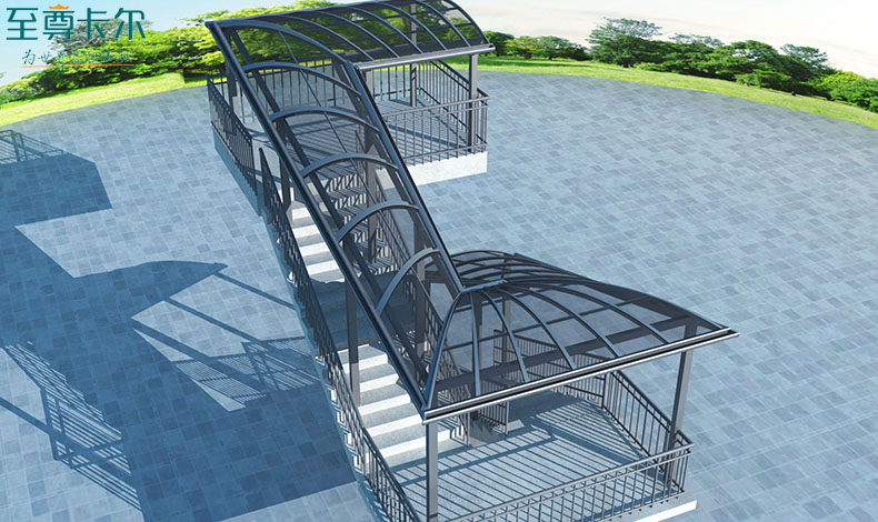 露天自動扶梯雨棚？樓梯耐力板擋雨棚？